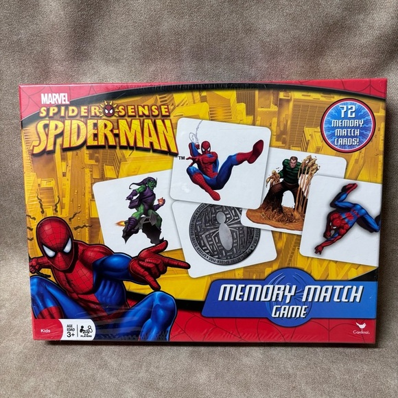 MARVEL Spiderman Spider Sense Memory Match Game Sealed / New 72 Cards - Picture 1 of 2